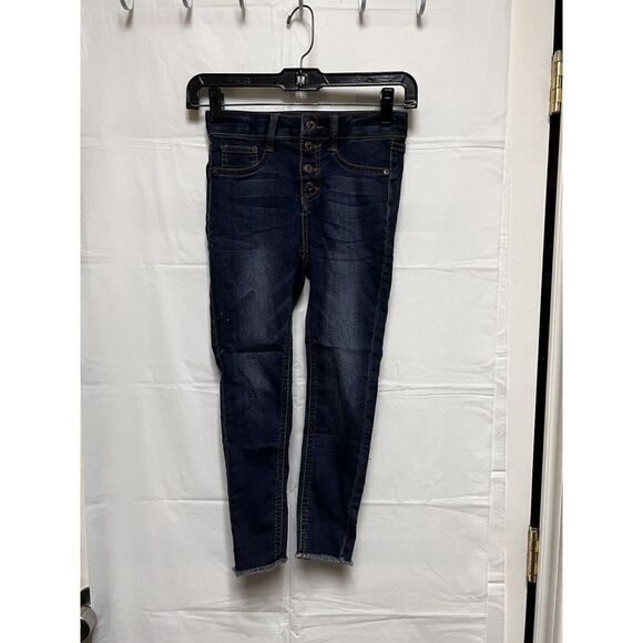 True Craft Girls Size 7 Jegging Distressed Jeans w/adj waist BFA-C - Picture 2 of 10